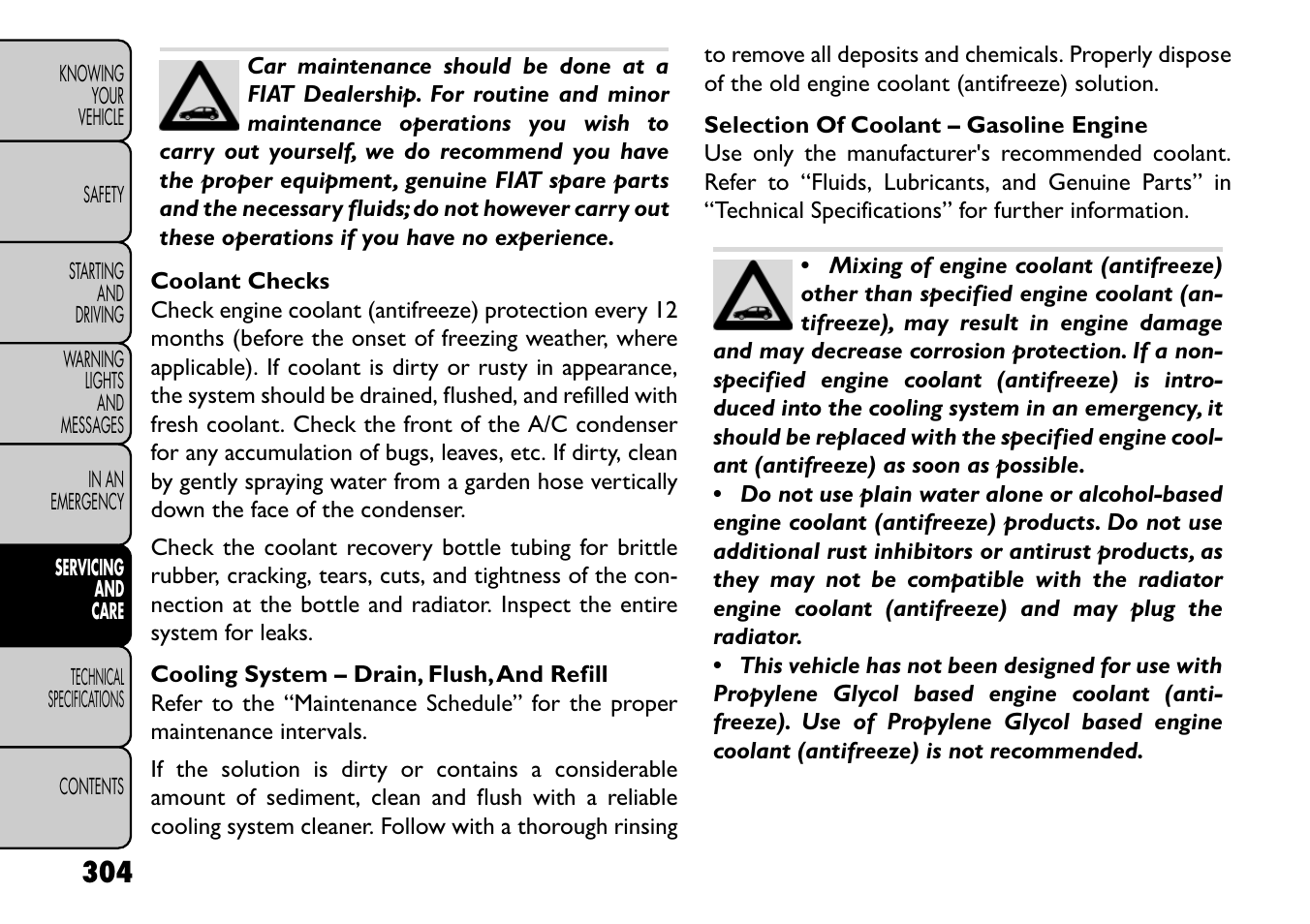 FIAT Freemont User Manual | Page 310 / 352