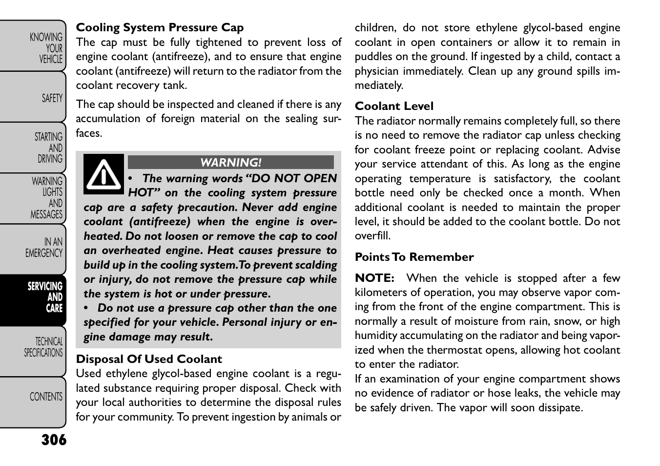 FIAT Freemont User Manual | Page 312 / 352