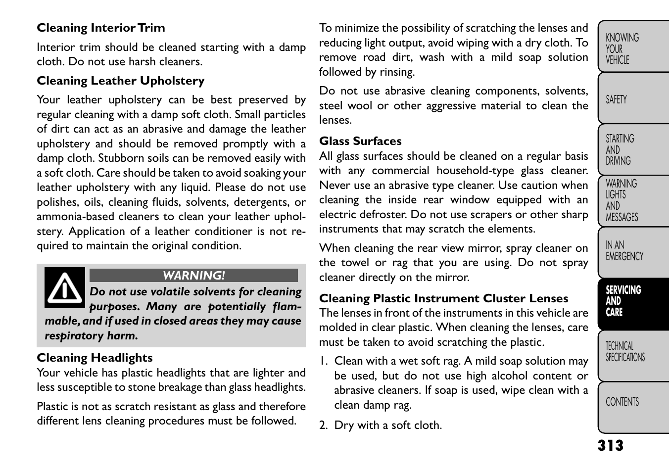 FIAT Freemont User Manual | Page 319 / 352