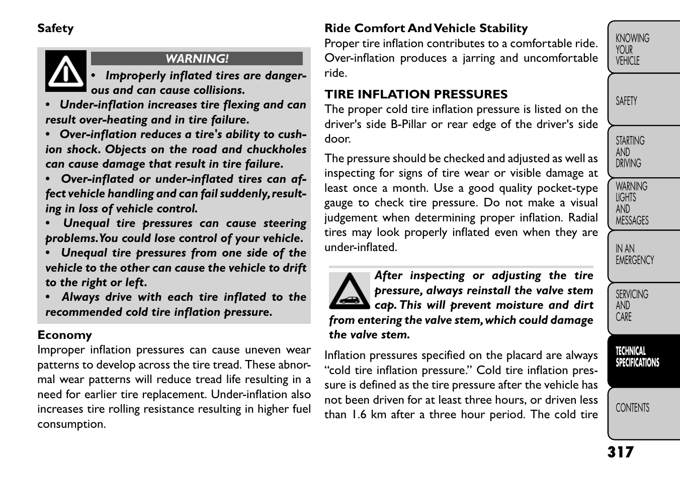 FIAT Freemont User Manual | Page 323 / 352