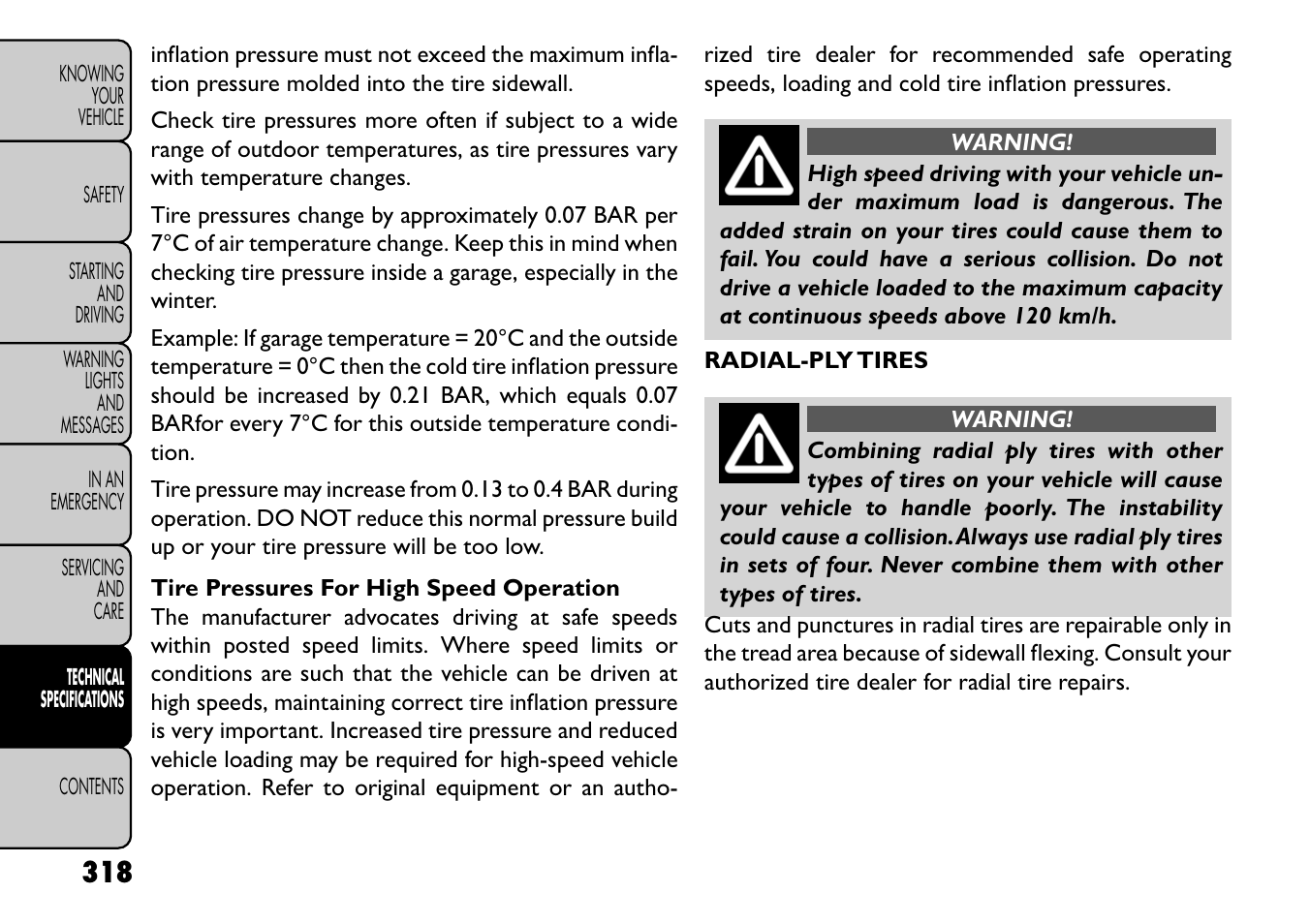 FIAT Freemont User Manual | Page 324 / 352