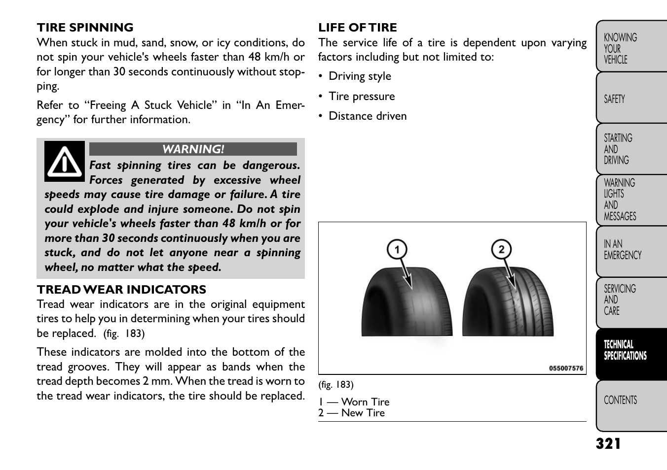 FIAT Freemont User Manual | Page 327 / 352