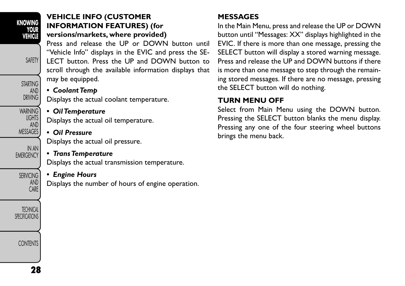 FIAT Freemont User Manual | Page 34 / 352