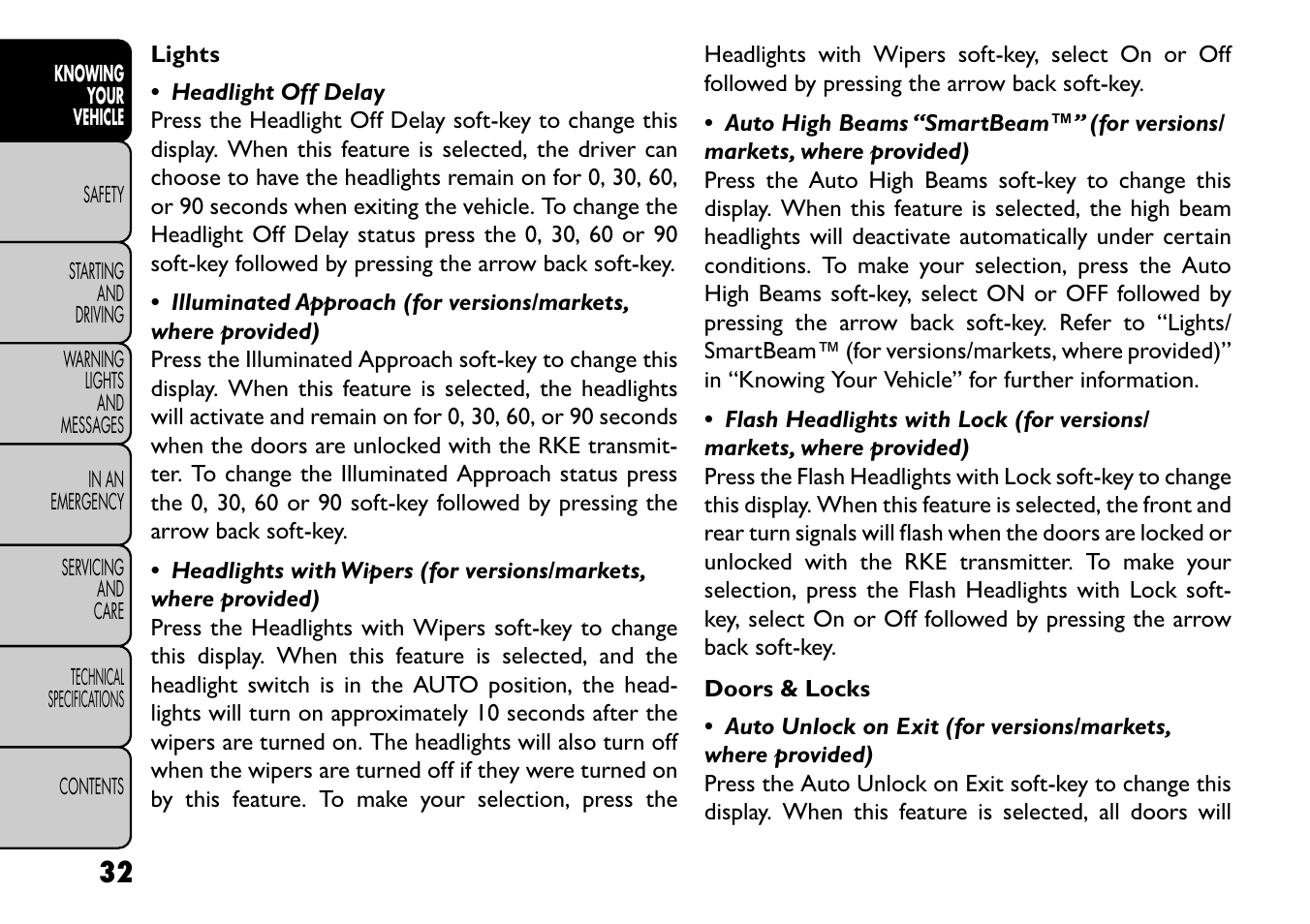 FIAT Freemont User Manual | Page 38 / 352