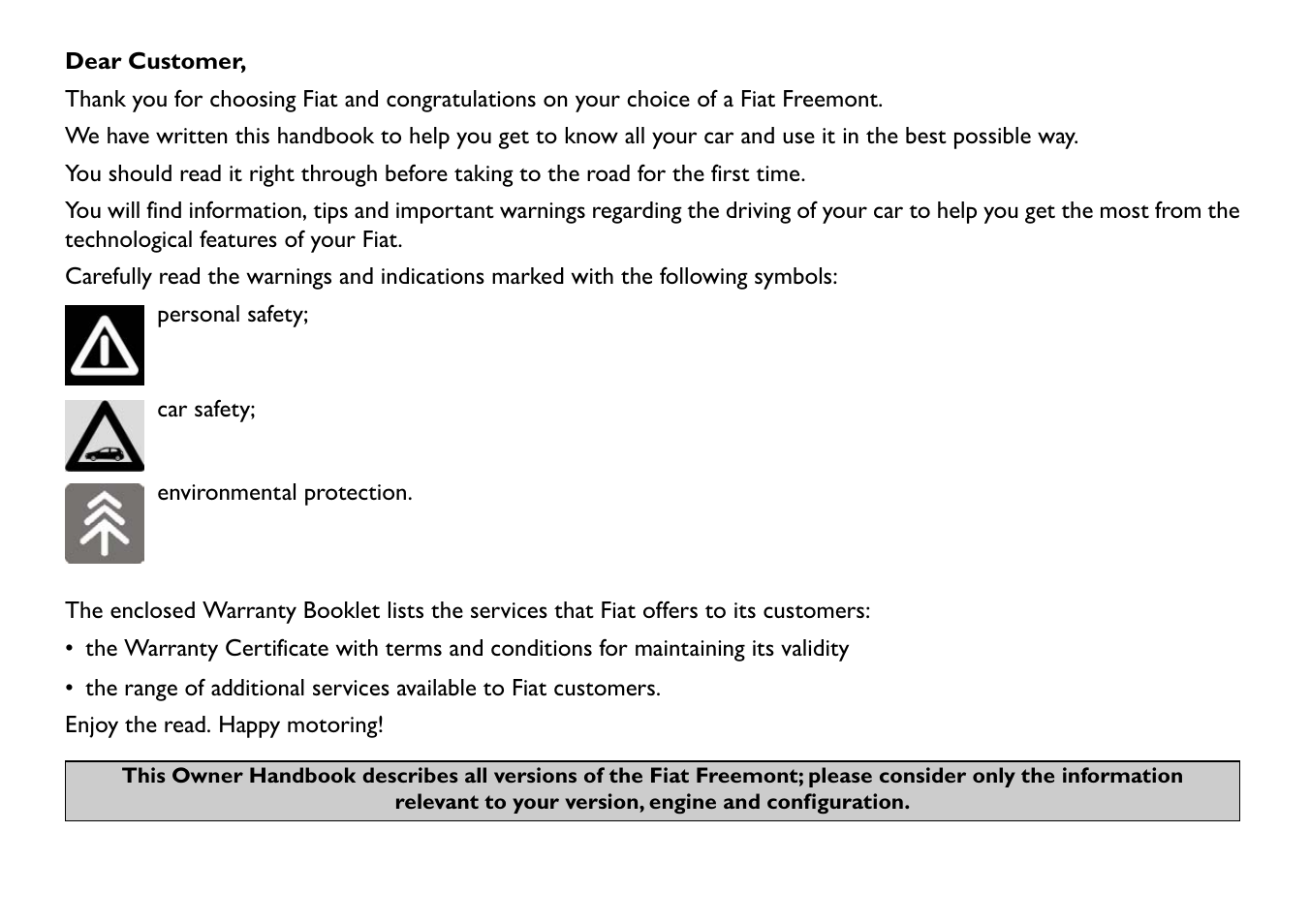 FIAT Freemont User Manual | Page 5 / 352