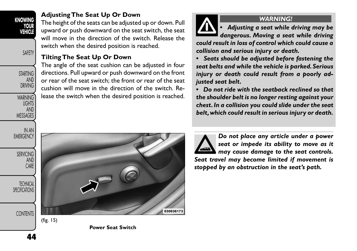 FIAT Freemont User Manual | Page 50 / 352