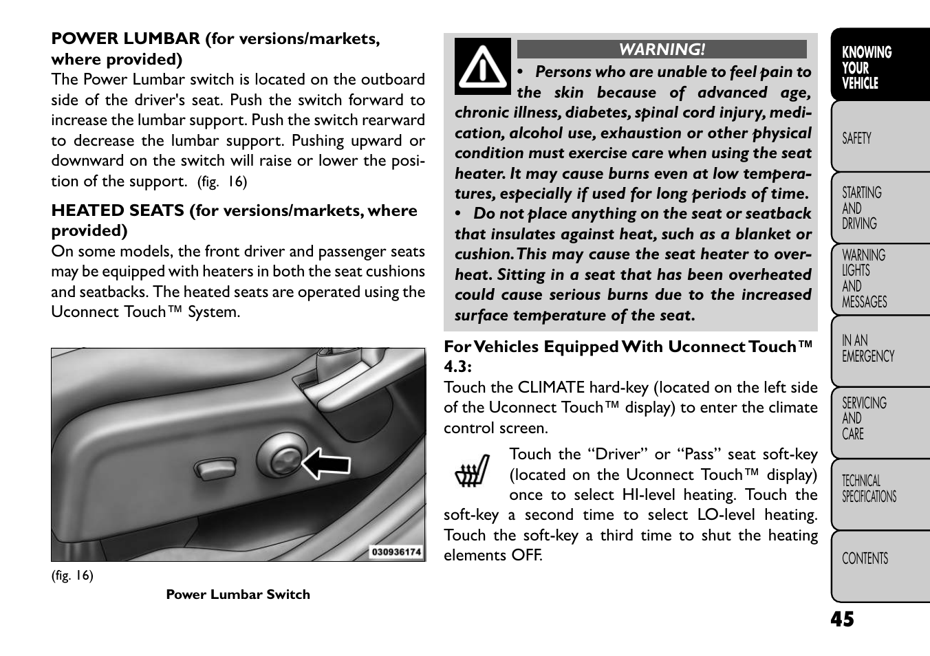 FIAT Freemont User Manual | Page 51 / 352