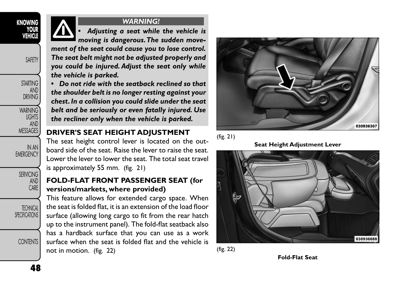 FIAT Freemont User Manual | Page 54 / 352