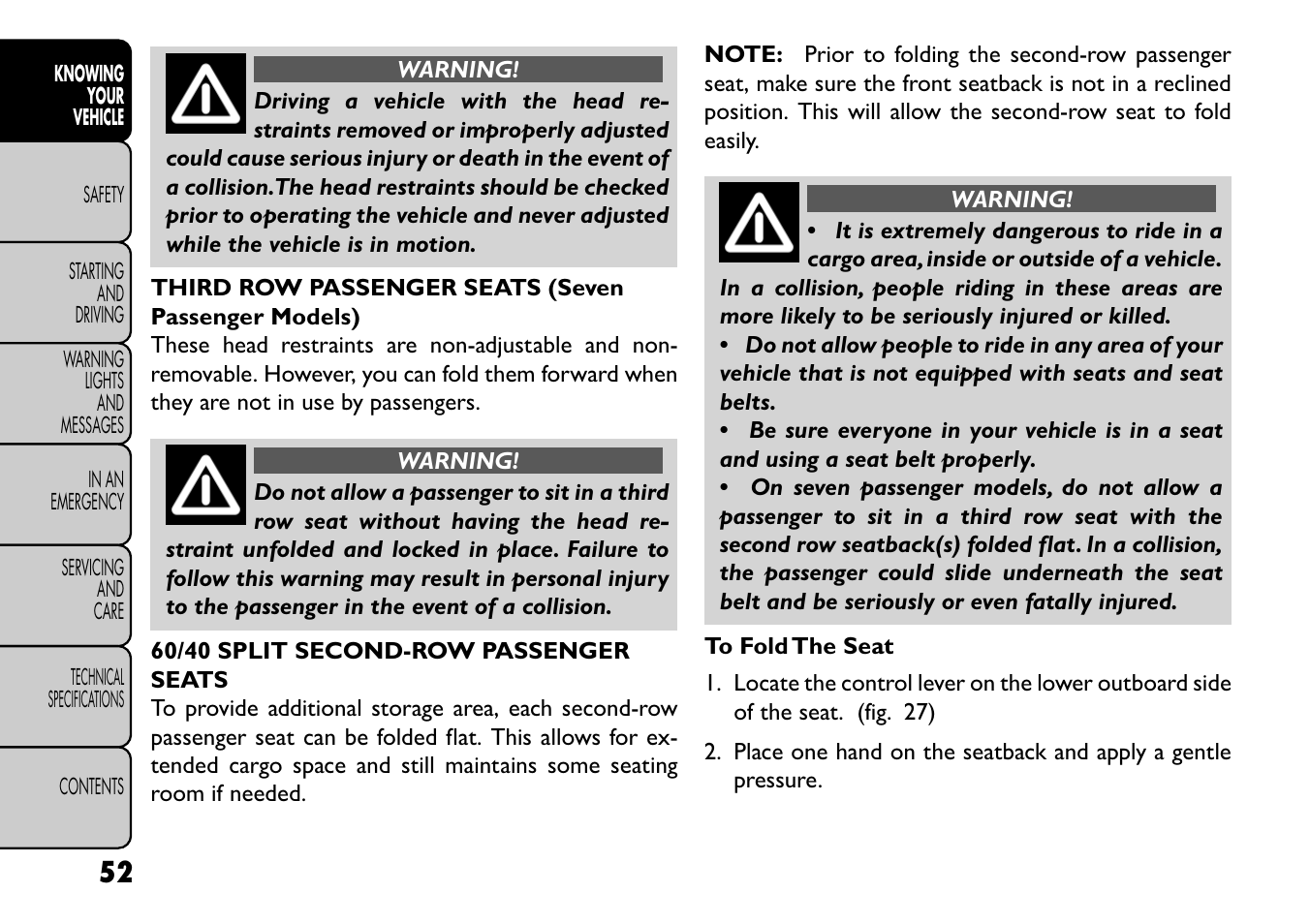 FIAT Freemont User Manual | Page 58 / 352