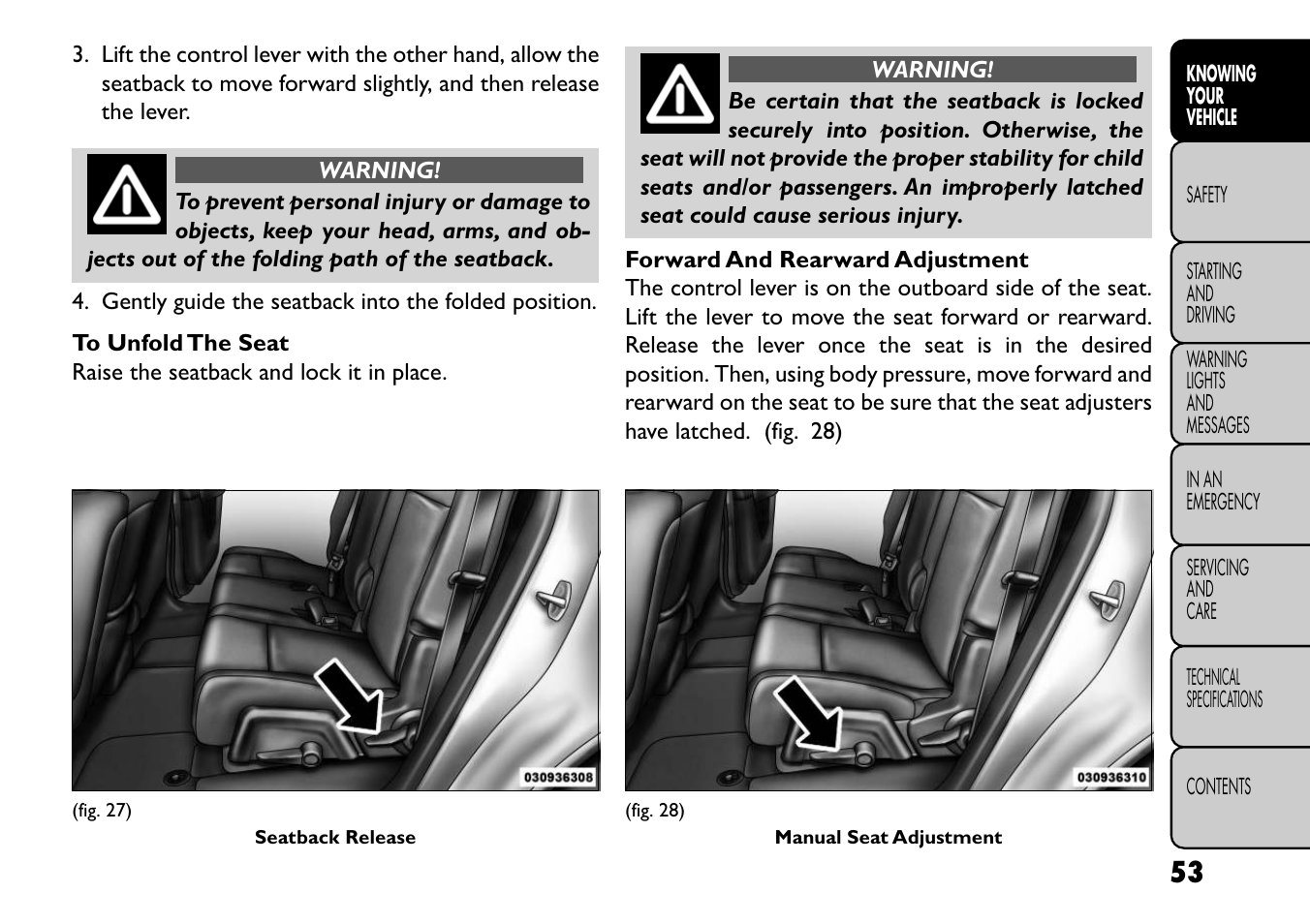 FIAT Freemont User Manual | Page 59 / 352