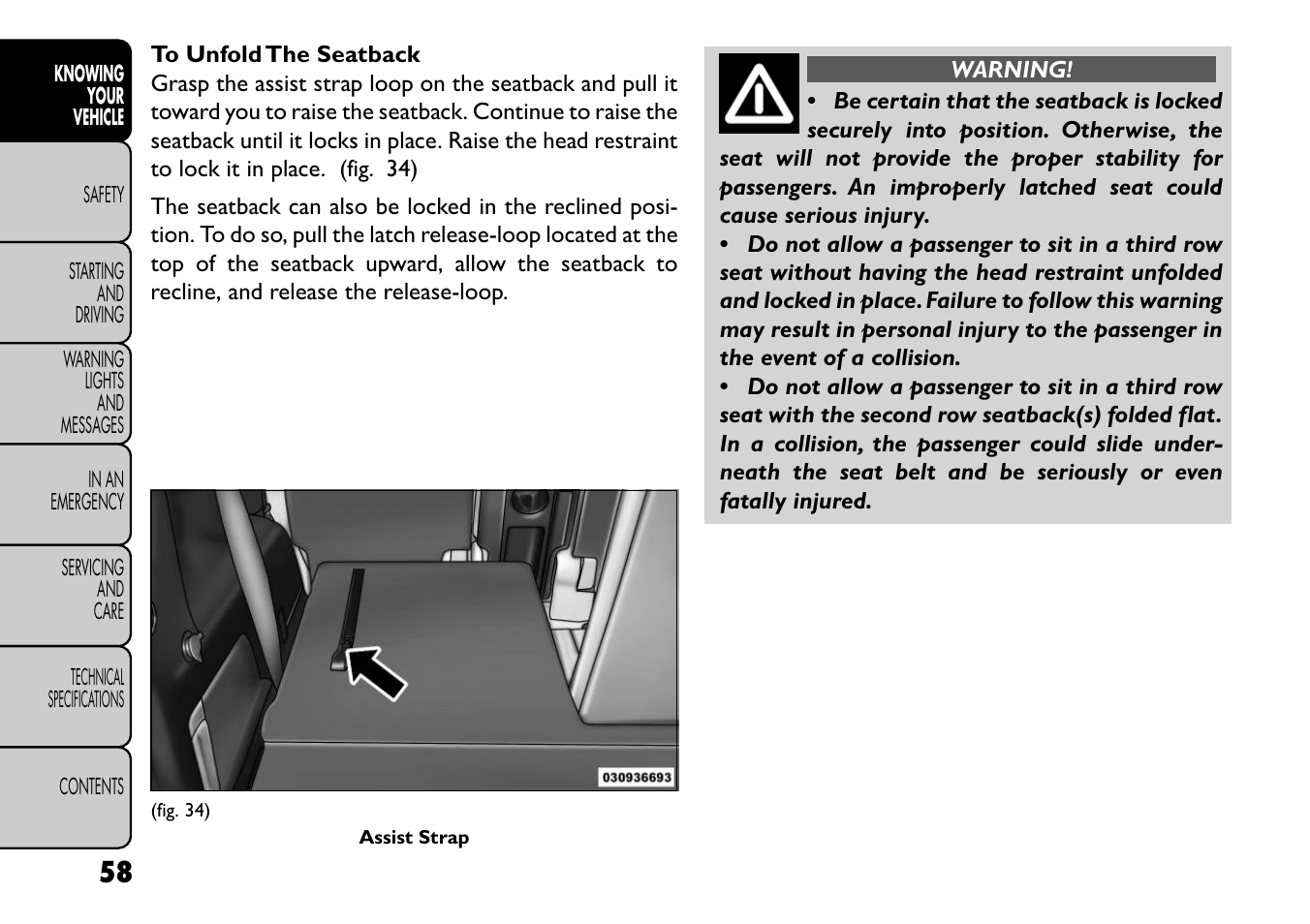 FIAT Freemont User Manual | Page 64 / 352