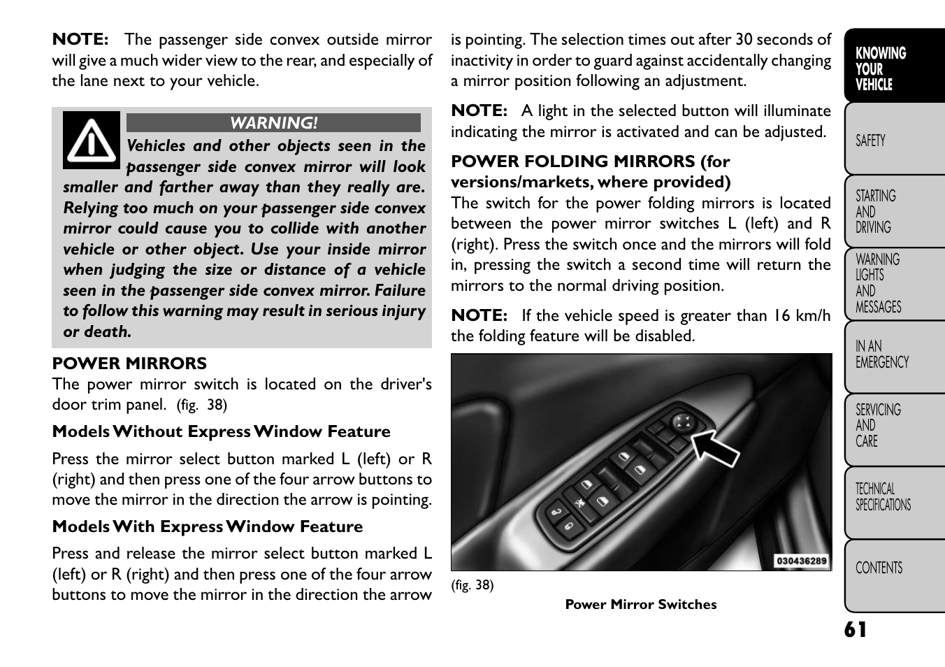 FIAT Freemont User Manual | Page 67 / 352