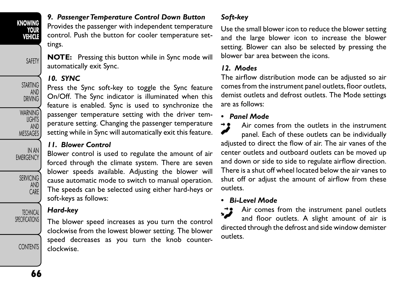 FIAT Freemont User Manual | Page 72 / 352