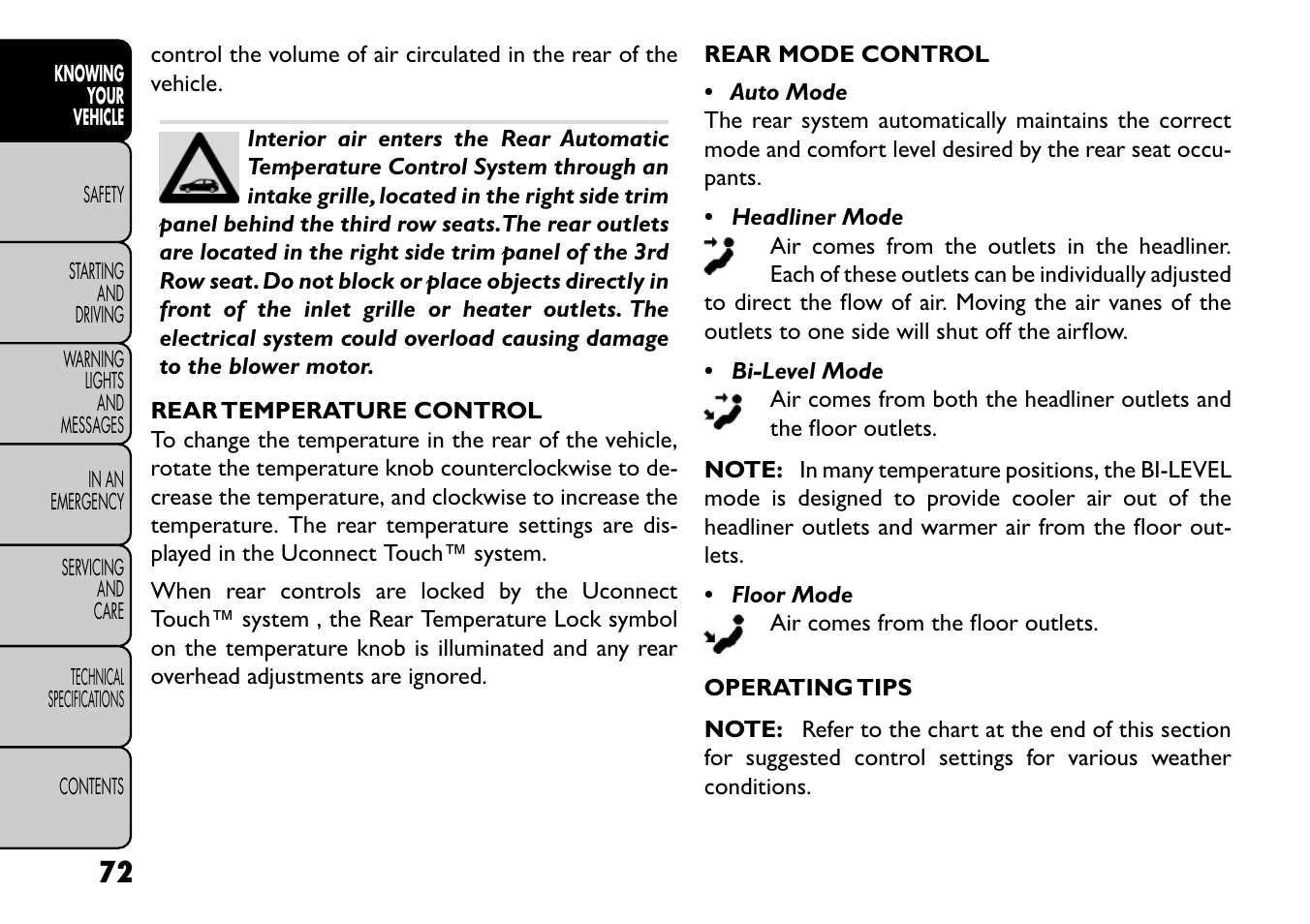 FIAT Freemont User Manual | Page 78 / 352