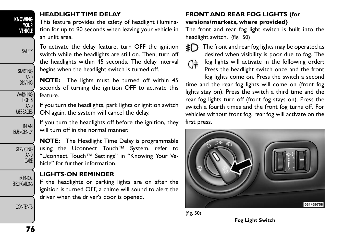 FIAT Freemont User Manual | Page 82 / 352