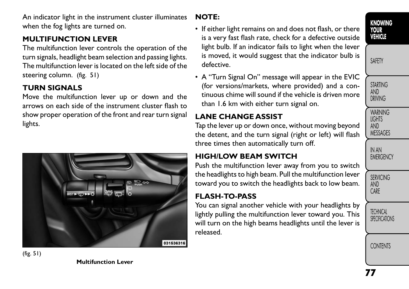 FIAT Freemont User Manual | Page 83 / 352