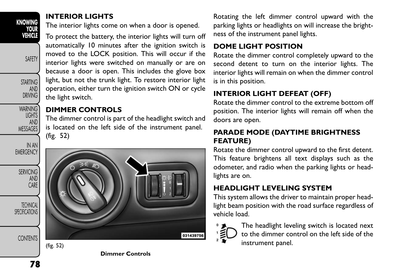 FIAT Freemont User Manual | Page 84 / 352