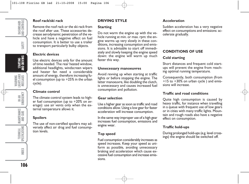 FIAT Qubo User Manual | Page 107 / 202