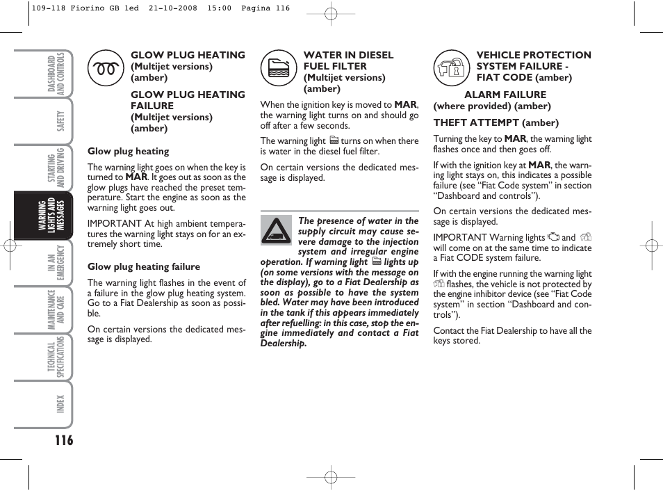 FIAT Qubo User Manual | Page 117 / 202