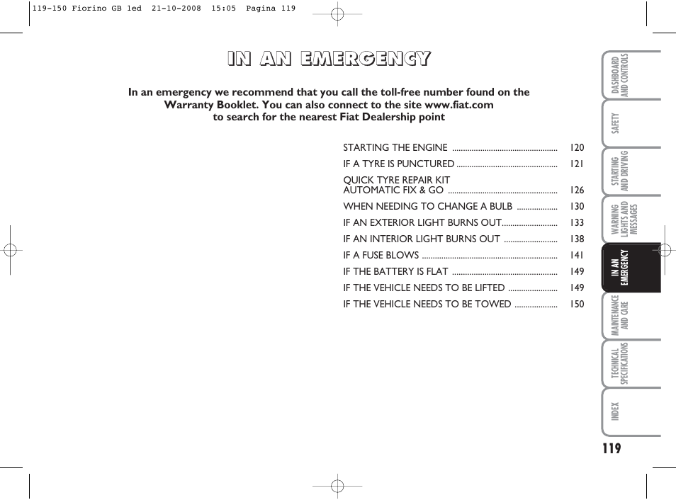 FIAT Qubo User Manual | Page 120 / 202