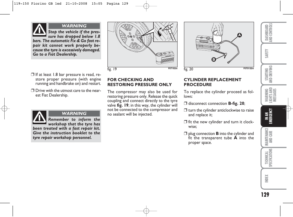 FIAT Qubo User Manual | Page 130 / 202