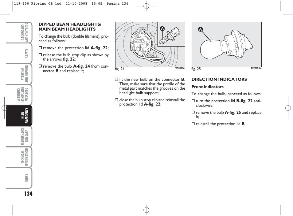 FIAT Qubo User Manual | Page 135 / 202