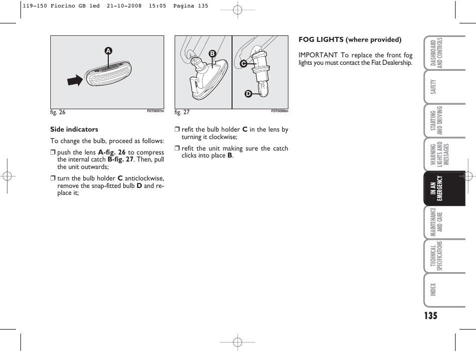 FIAT Qubo User Manual | Page 136 / 202