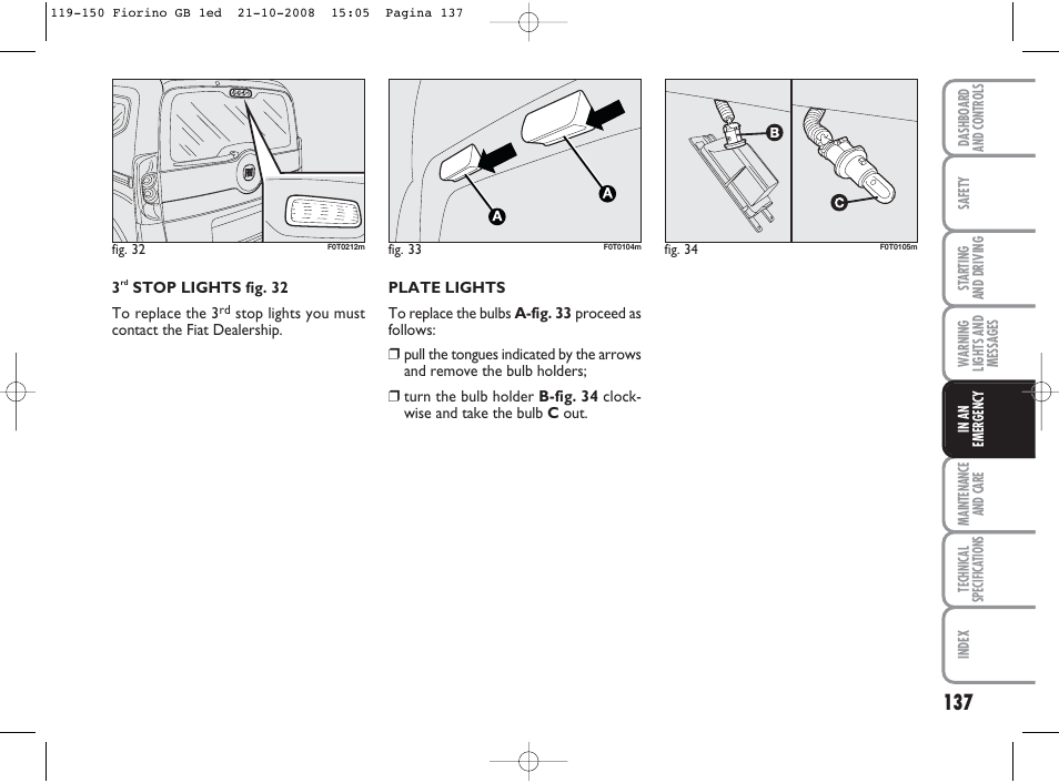 FIAT Qubo User Manual | Page 138 / 202