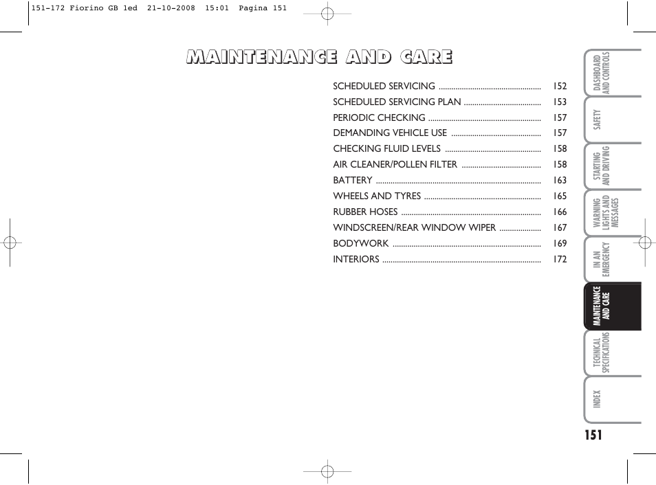 FIAT Qubo User Manual | Page 152 / 202