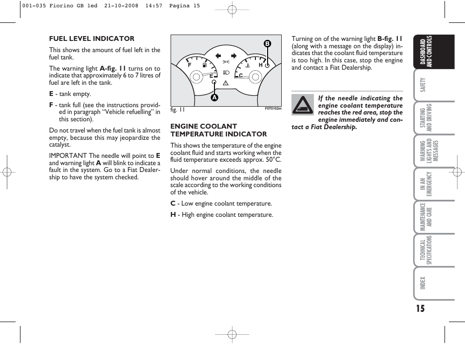 FIAT Qubo User Manual | Page 16 / 202