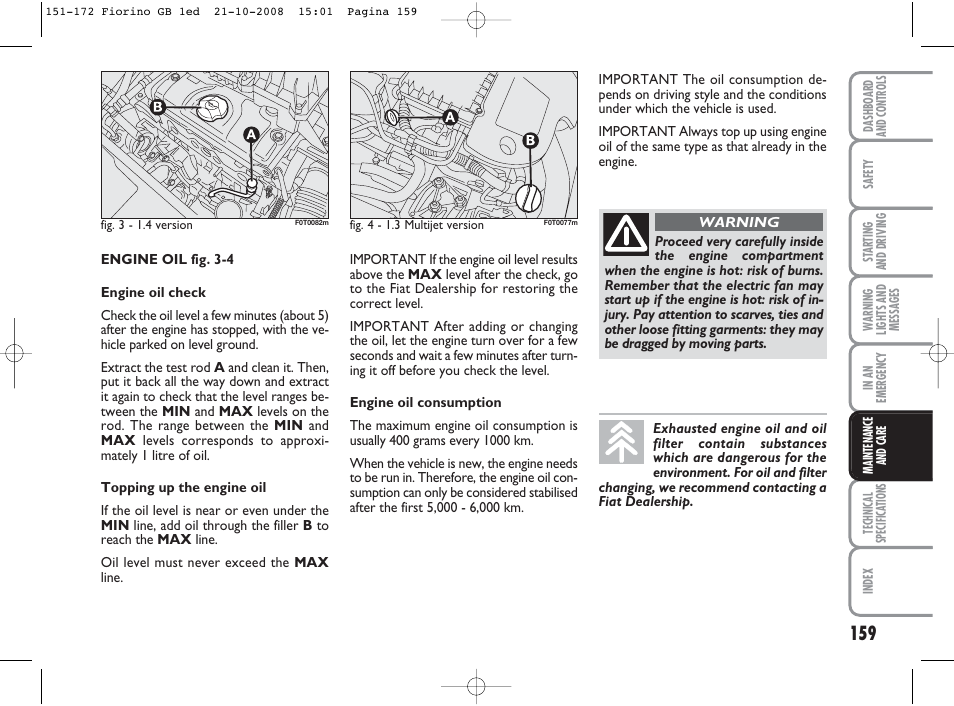 FIAT Qubo User Manual | Page 160 / 202