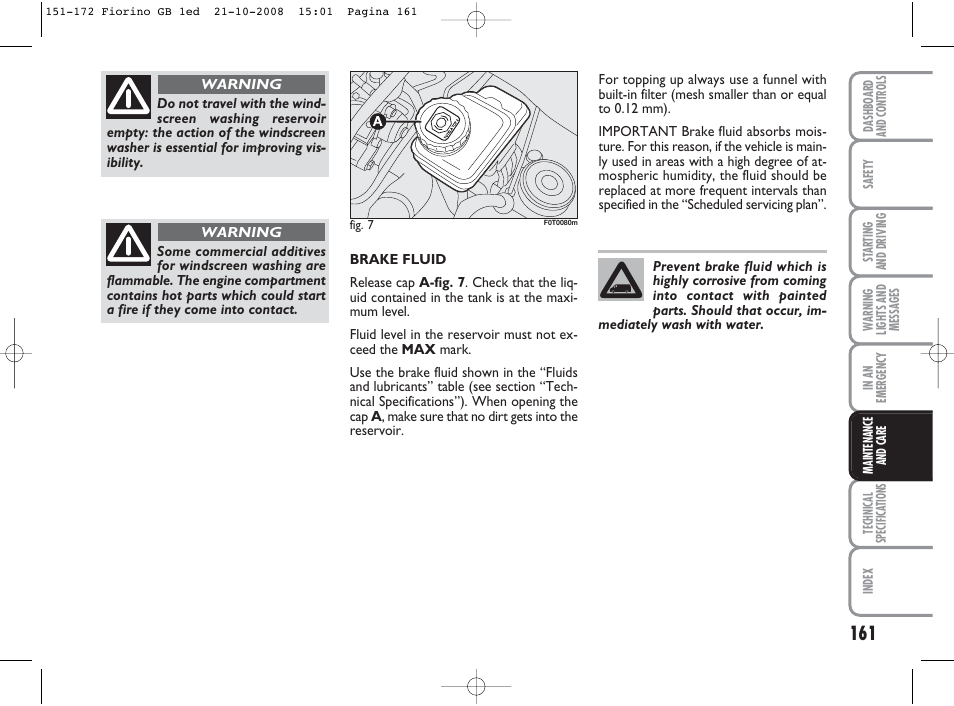 FIAT Qubo User Manual | Page 162 / 202