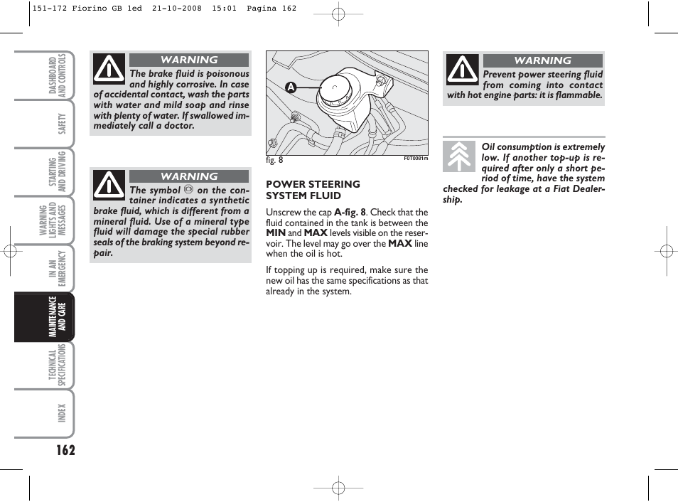 FIAT Qubo User Manual | Page 163 / 202