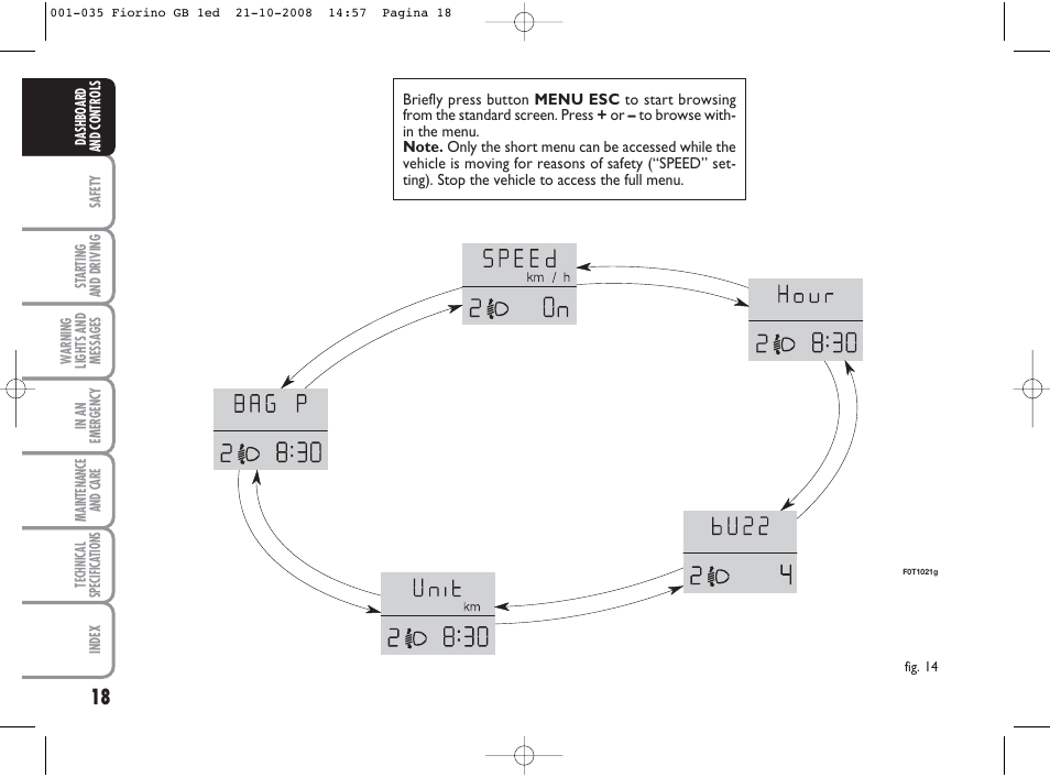 FIAT Qubo User Manual | Page 19 / 202