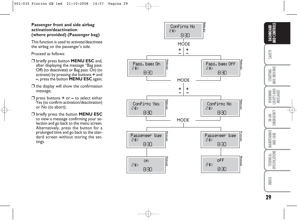 FIAT Qubo User Manual | Page 30 / 202