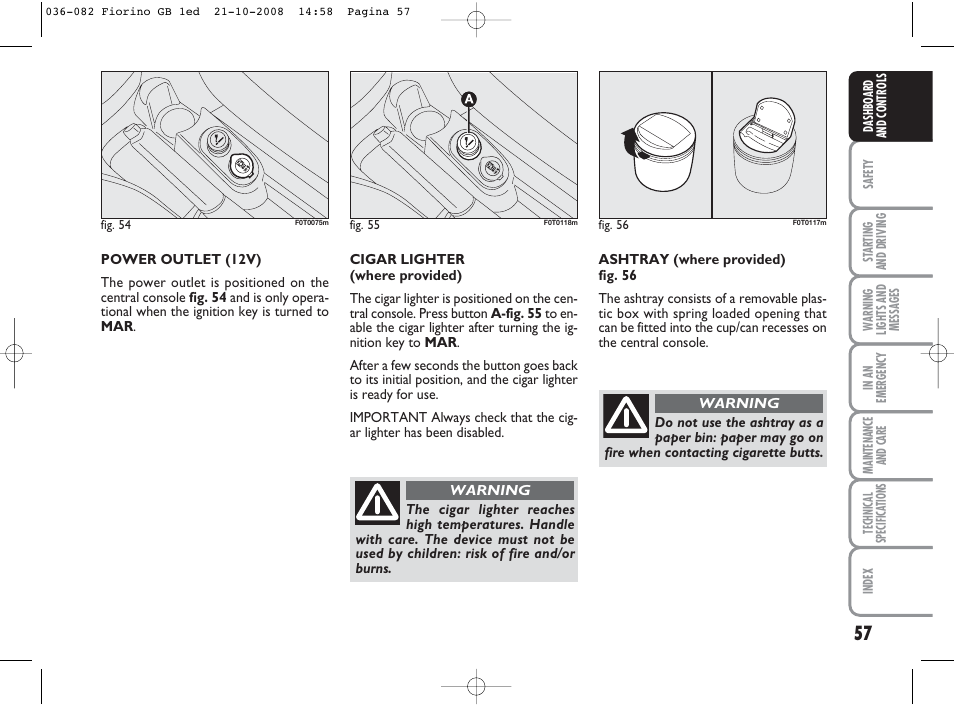 FIAT Qubo User Manual | Page 58 / 202