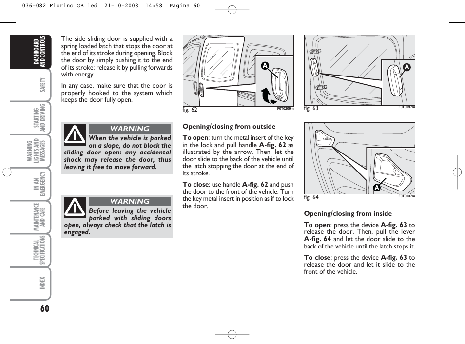 FIAT Qubo User Manual | Page 61 / 202