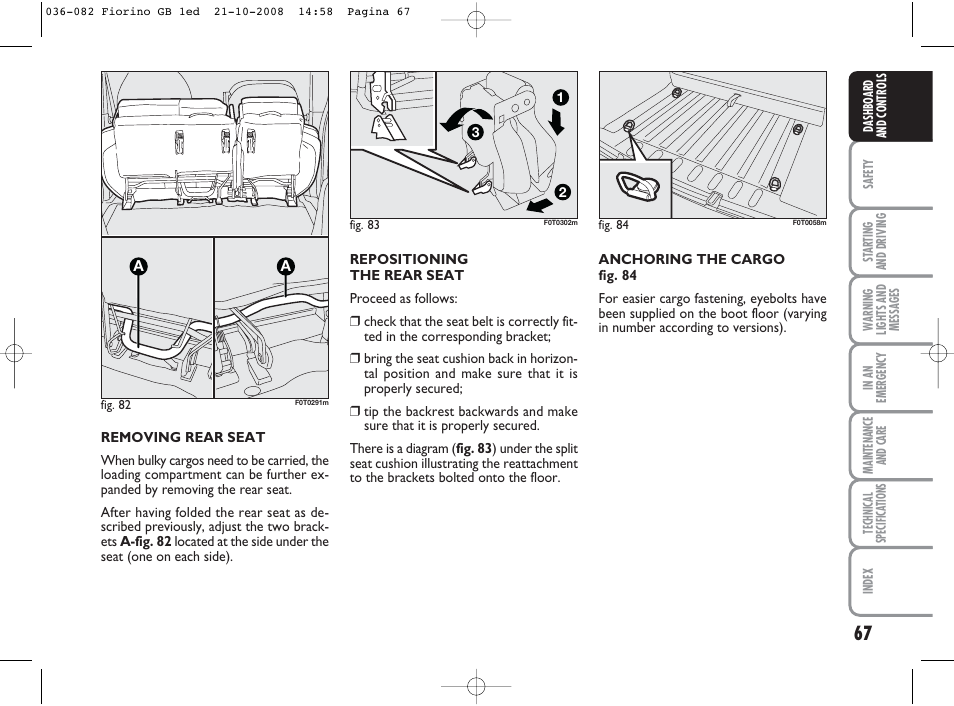 FIAT Qubo User Manual | Page 68 / 202