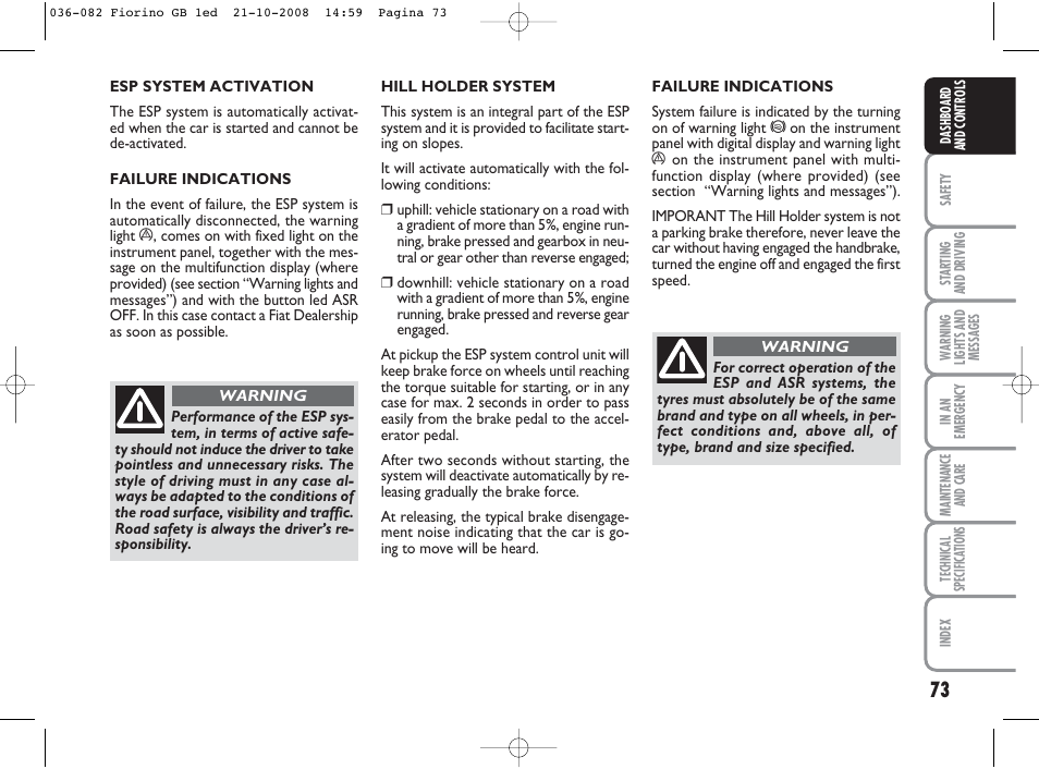 FIAT Qubo User Manual | Page 74 / 202