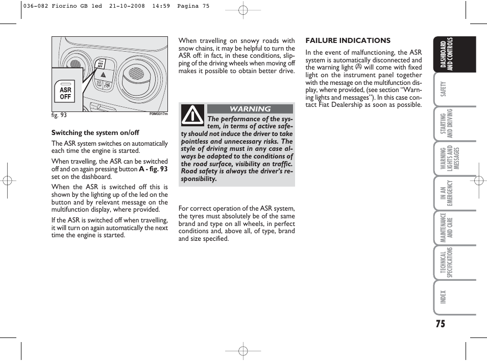 FIAT Qubo User Manual | Page 76 / 202