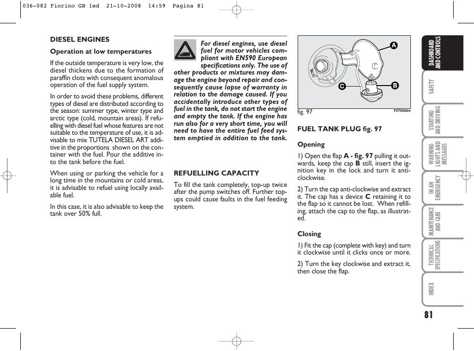 FIAT Qubo User Manual | Page 82 / 202