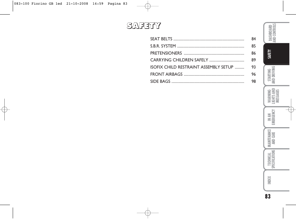 FIAT Qubo User Manual | Page 84 / 202