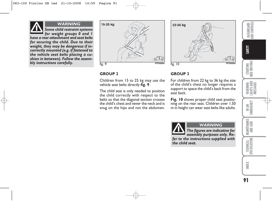 FIAT Qubo User Manual | Page 92 / 202