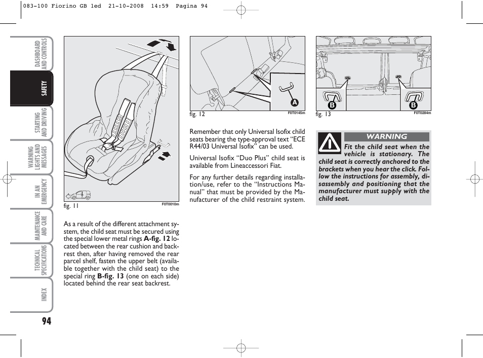 FIAT Qubo User Manual | Page 95 / 202