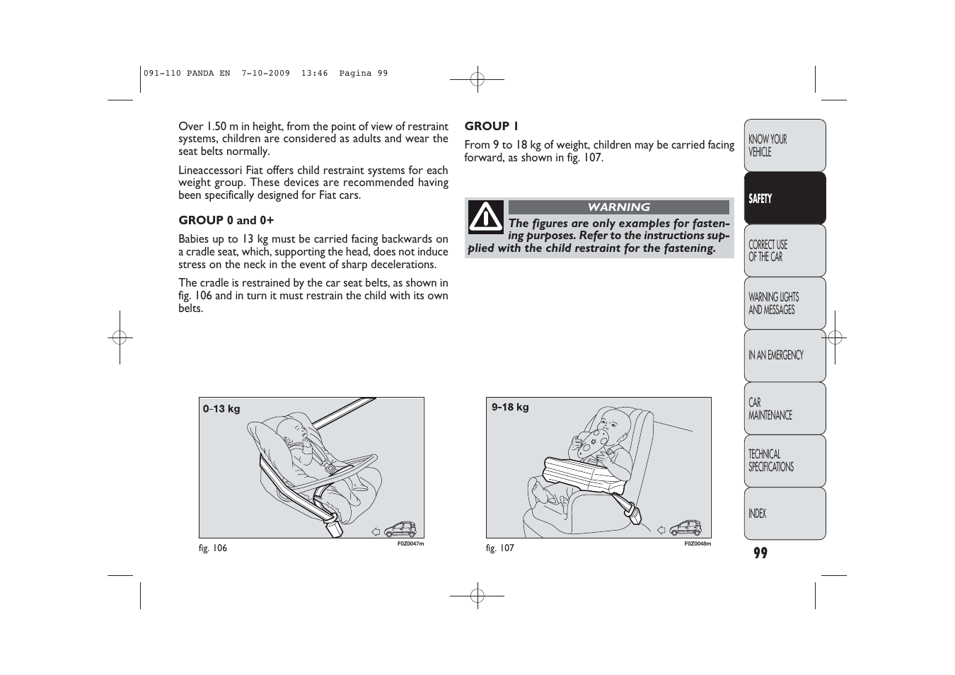 FIAT Panda Classic User Manual | Page 100 / 226