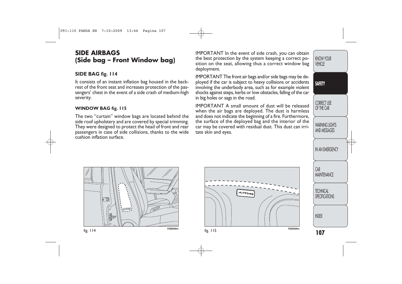 FIAT Panda Classic User Manual | Page 108 / 226