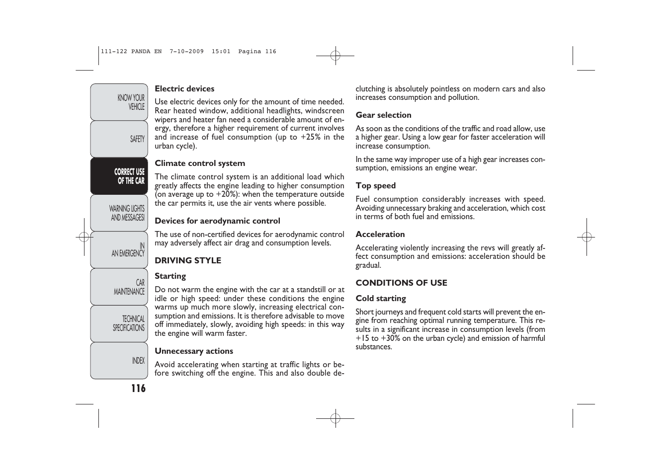 FIAT Panda Classic User Manual | Page 117 / 226