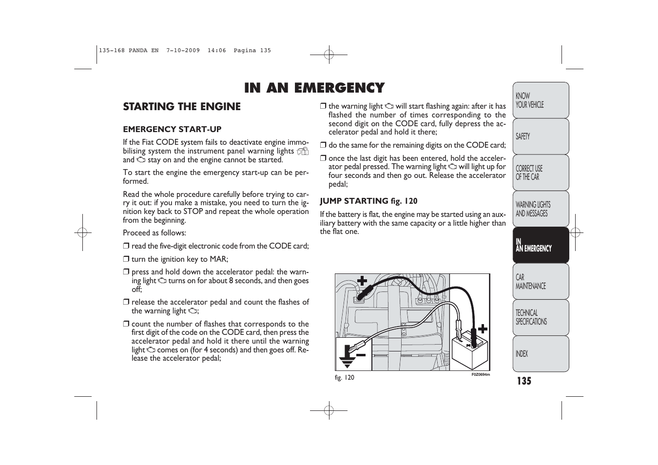 FIAT Panda Classic User Manual | Page 136 / 226