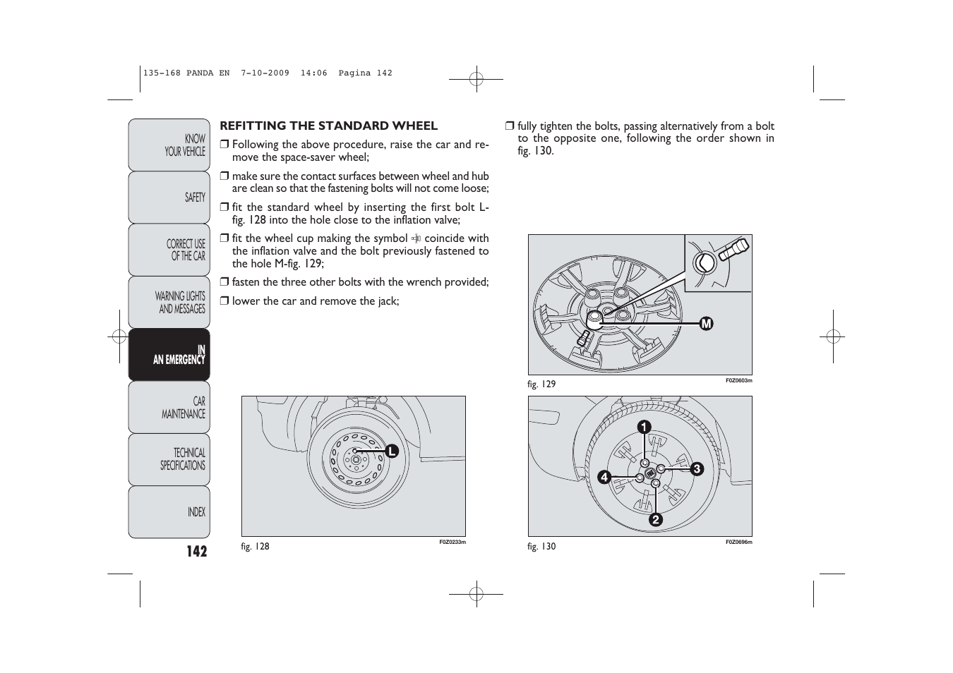 FIAT Panda Classic User Manual | Page 143 / 226