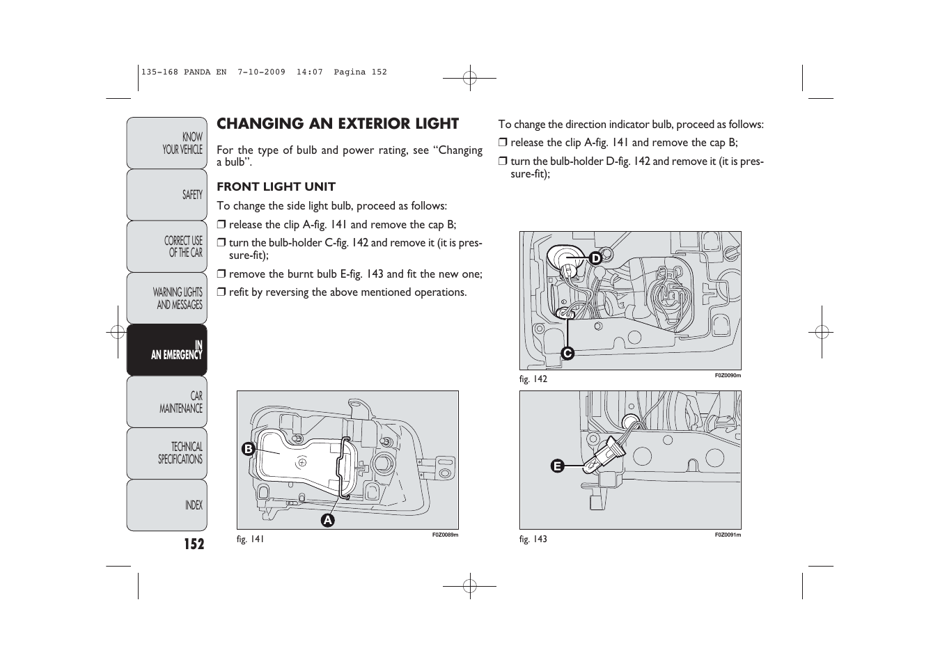FIAT Panda Classic User Manual | Page 153 / 226